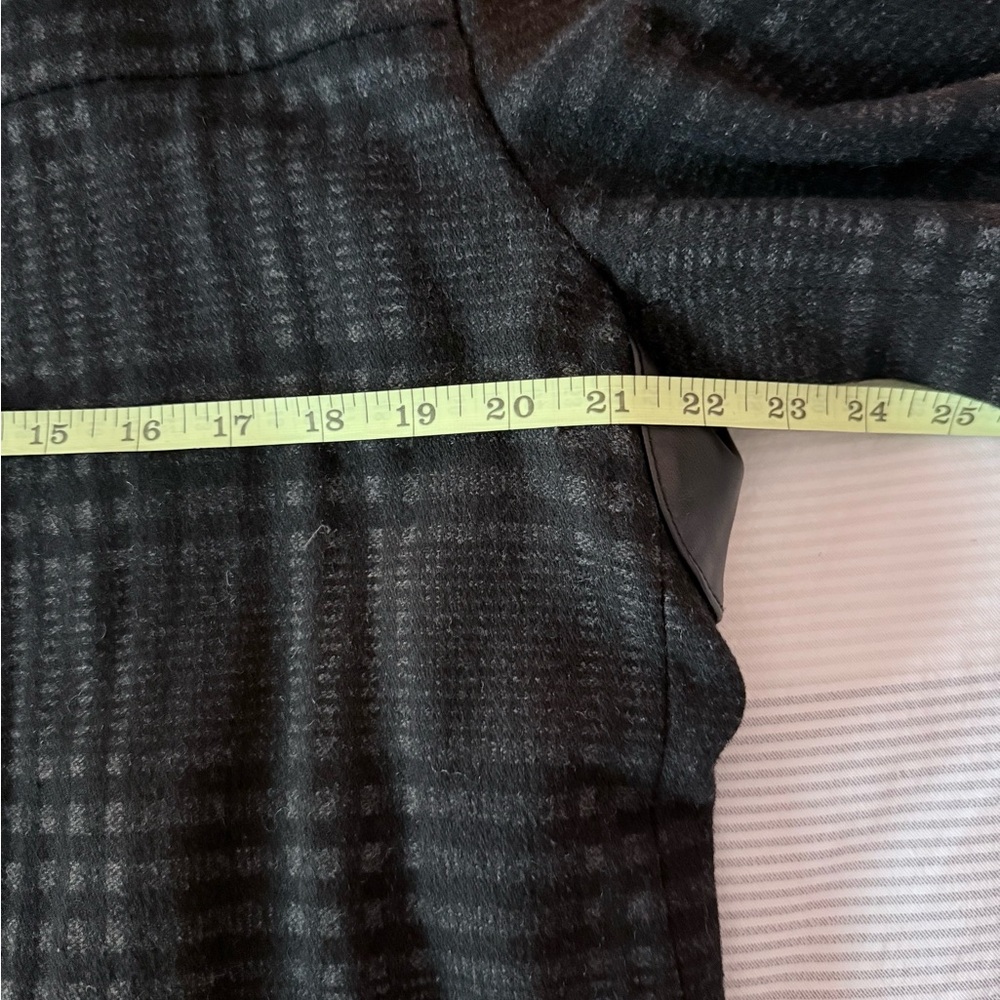 Rudsak Mens Black/charcoal Wool/Leather coat - Picture 2 of 15